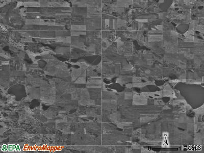 Elling township, North Dakota satellite photo by USGS