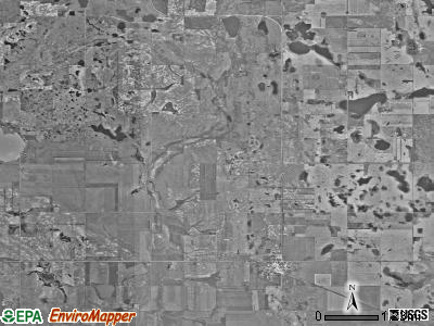 Esmond township, North Dakota satellite photo by USGS