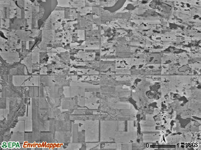 Albert township, North Dakota satellite photo by USGS
