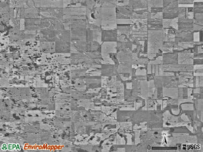 Nash township, North Dakota satellite photo by USGS