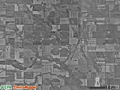 Agnes township, North Dakota satellite photo by USGS