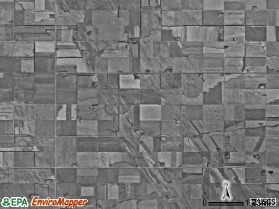 Wheatfield township, North Dakota satellite photo by USGS