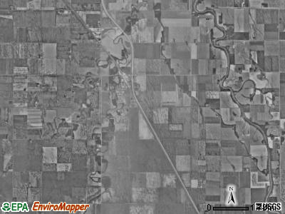 Ferry township, North Dakota satellite photo by USGS