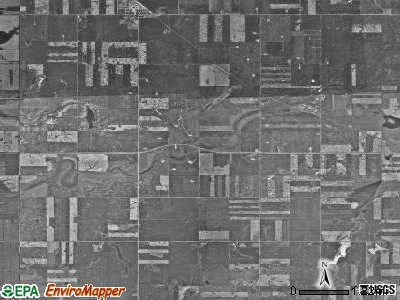 Plaza township, North Dakota satellite photo by USGS