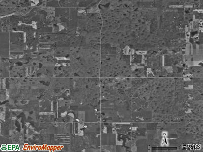 Anna township, North Dakota satellite photo by USGS