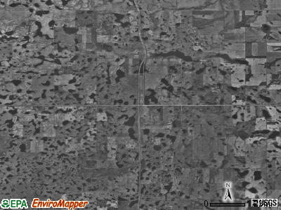 Gasman township, North Dakota satellite photo by USGS
