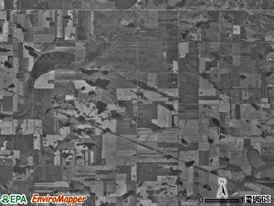 Schiller township, North Dakota satellite photo by USGS