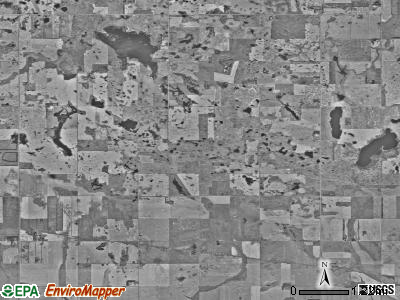 Aurora township, North Dakota satellite photo by USGS