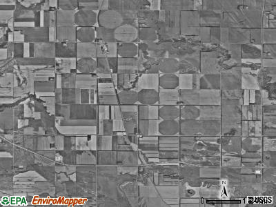 Elm Grove township, North Dakota satellite photo by USGS