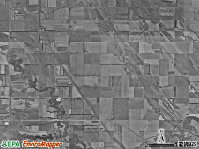 Hegton township, North Dakota satellite photo by USGS