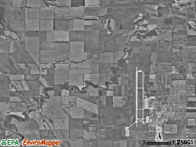 Mekinock township, North Dakota satellite photo by USGS
