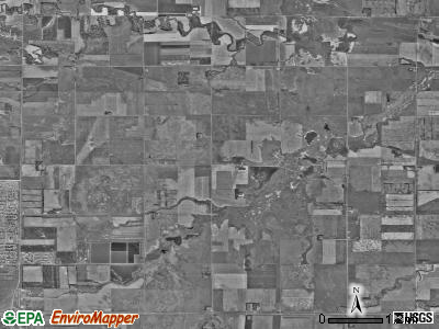 Blooming township, North Dakota satellite photo by USGS