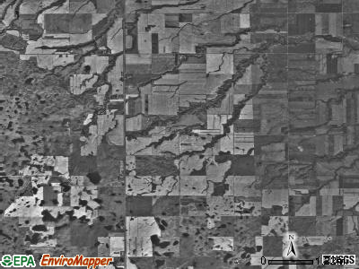 Bjornson township, North Dakota satellite photo by USGS