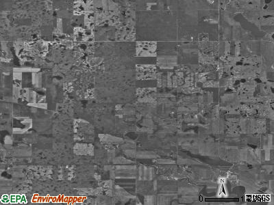Cameron township, North Dakota satellite photo by USGS