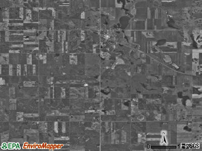 Ryder township, North Dakota satellite photo by USGS