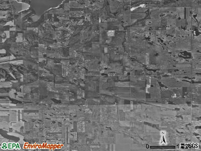 Truman township, North Dakota satellite photo by USGS