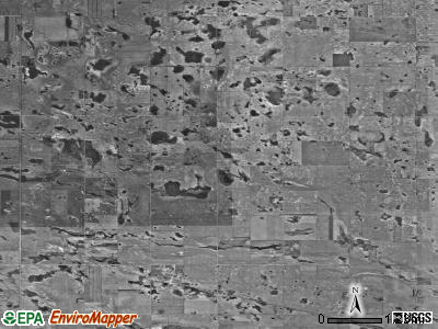 Hagel township, North Dakota satellite photo by USGS