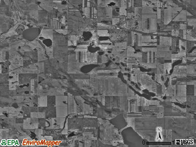 Spring Grove township, North Dakota satellite photo by USGS