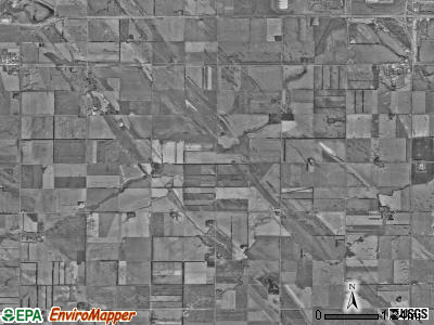 Chester township, North Dakota satellite photo by USGS