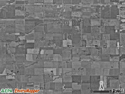Brenna township, North Dakota satellite photo by USGS