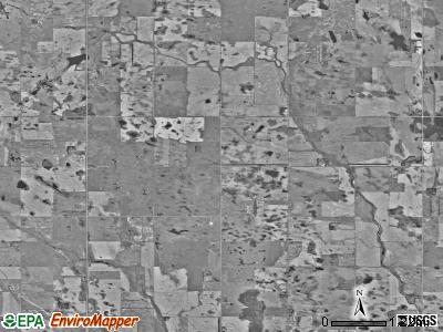 Adler township, North Dakota satellite photo by USGS