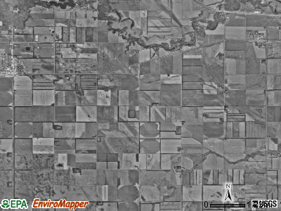 Arvilla township, North Dakota satellite photo by USGS
