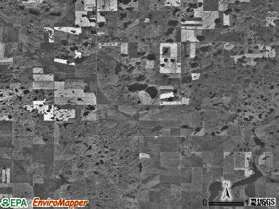 Otis township, North Dakota satellite photo by USGS