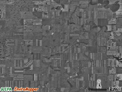 Douglas township, North Dakota satellite photo by USGS