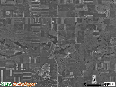 Blue Hill township, North Dakota satellite photo by USGS