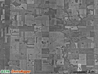 Cremerville township, North Dakota satellite photo by USGS