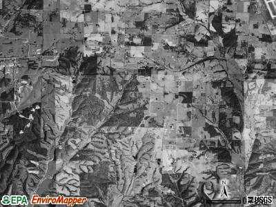 Hoover township, Arkansas satellite photo by USGS