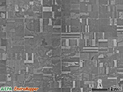 Amundsville township, North Dakota satellite photo by USGS
