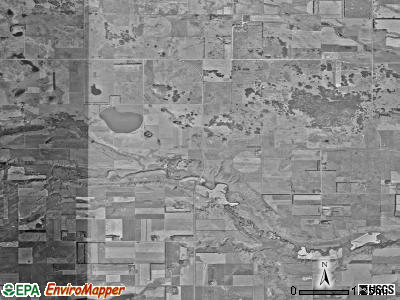 Freeborn township, North Dakota satellite photo by USGS