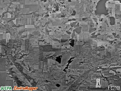 Hillsdale township, North Dakota satellite photo by USGS