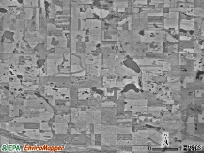 Norway Lake township, North Dakota satellite photo by USGS