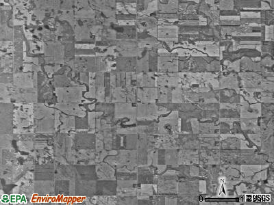 Logan Center township, North Dakota satellite photo by USGS