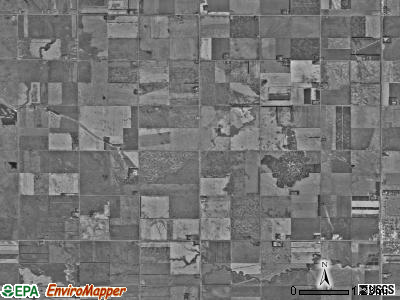 Allendale township, North Dakota satellite photo by USGS