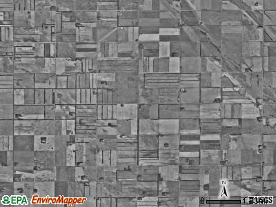 Pleasant View township, North Dakota satellite photo by USGS