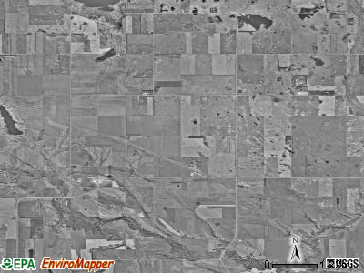 Osago township, North Dakota satellite photo by USGS