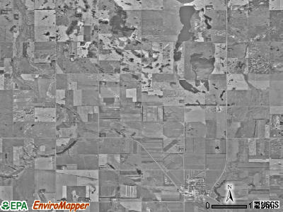Hamlin township, North Dakota satellite photo by USGS