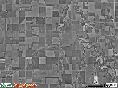 Walle township, North Dakota satellite photo by USGS