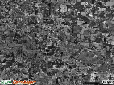Dorr township, Illinois satellite photo by USGS