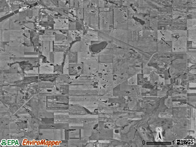 Forward township, North Dakota satellite photo by USGS