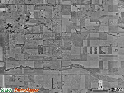 West Norway township, North Dakota satellite photo by USGS