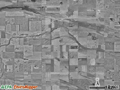 Bremen township, North Dakota satellite photo by USGS