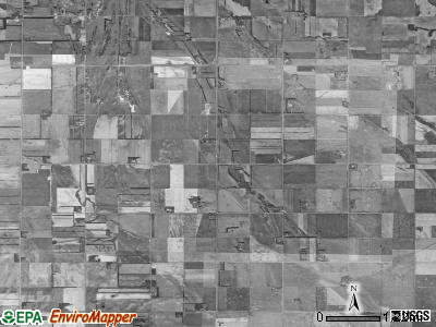 Union township, North Dakota satellite photo by USGS