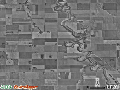 Bentru township, North Dakota satellite photo by USGS