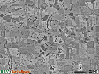 Ora township, North Dakota satellite photo by USGS