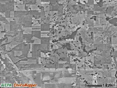 Lee township, North Dakota satellite photo by USGS