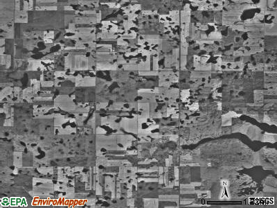 Medicine Hill township, North Dakota satellite photo by USGS